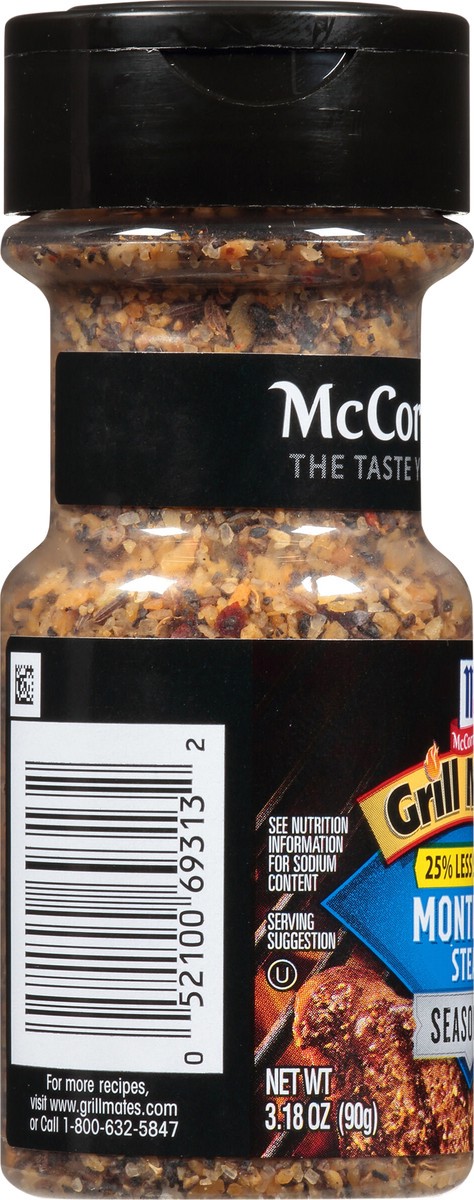 slide 3 of 7, McCormick Grill Mates 25% Less Sodium Montreal Steak Seasoning, 3.18 oz, 3.18 oz