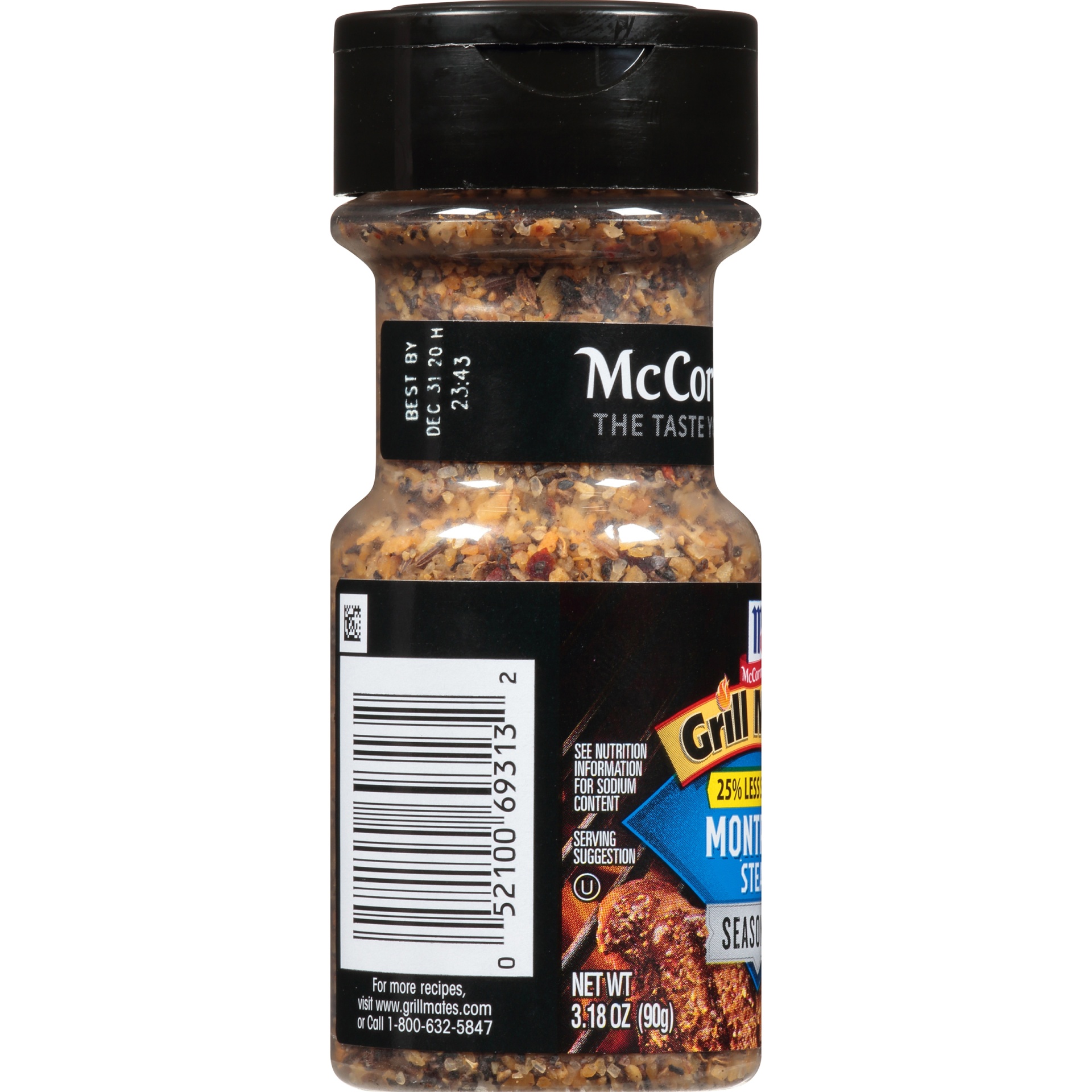 slide 5 of 6, McCormick Grill Mates 25% Less Sodium Montreal Steak Seasoning, 3.18 oz