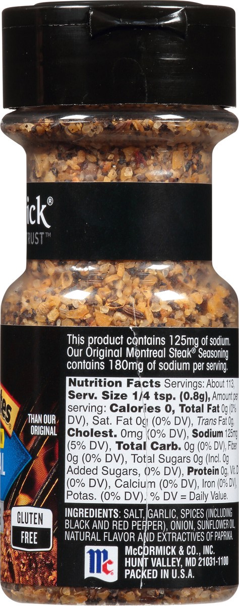 slide 5 of 7, McCormick Grill Mates 25% Less Sodium Montreal Steak Seasoning, 3.18 oz, 3.18 oz
