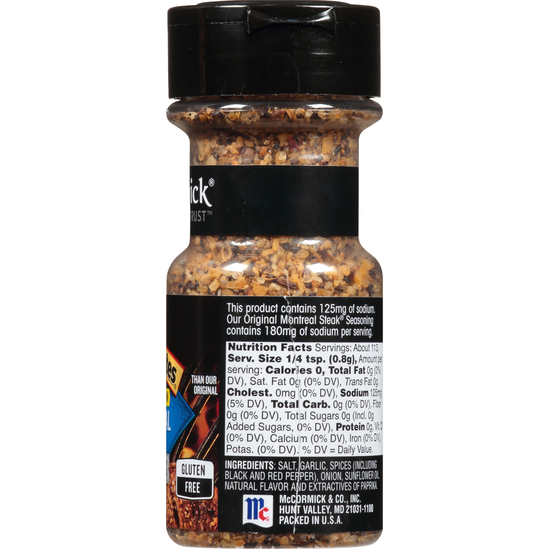 slide 6 of 6, McCormick Grill Mates 25% Less Sodium Montreal Steak Seasoning, 3.18 oz