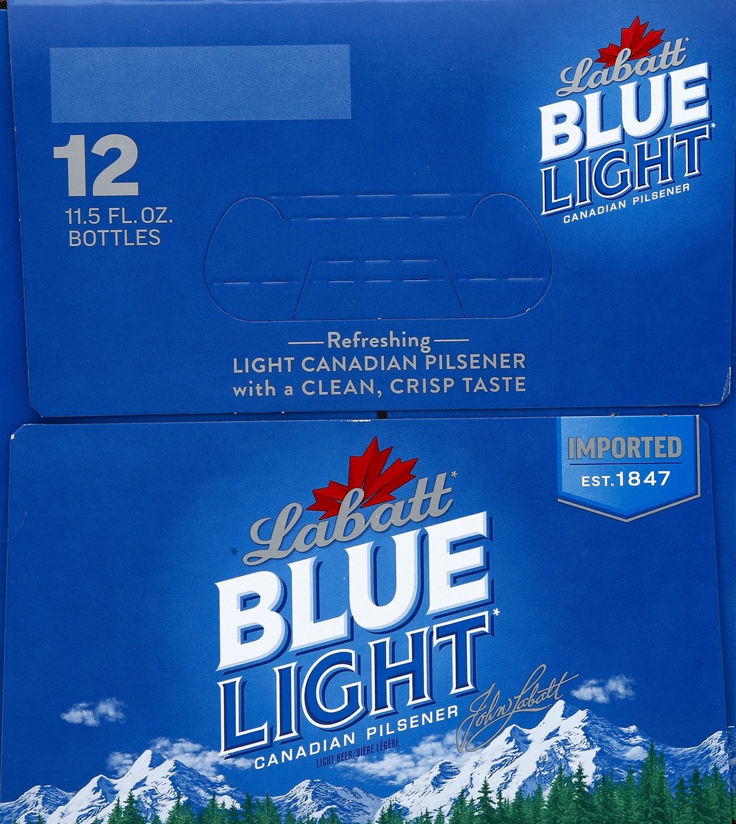 slide 6 of 7, Labatt Blue Light Canadian Pilsener Beer 12 - 11.5 fl oz Bottles, 12 ct; 11.5 oz