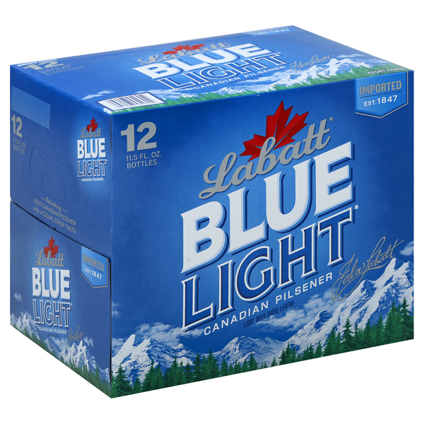 slide 1 of 7, Labatt Blue Light Canadian Pilsener Beer 12 - 11.5 fl oz Bottles, 12 ct; 11.5 oz