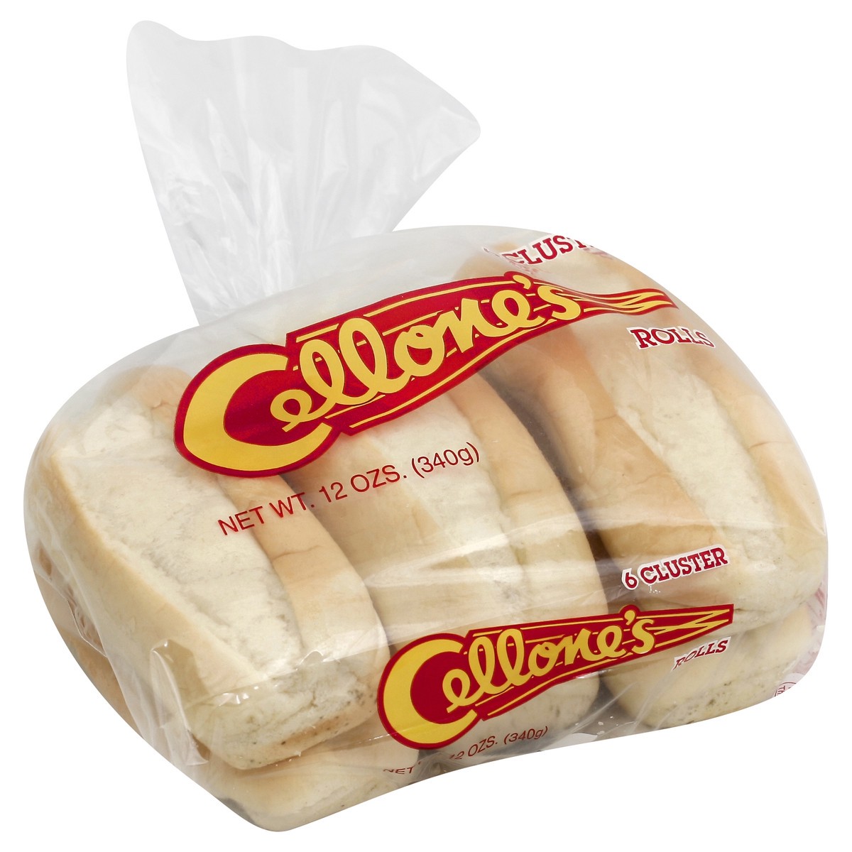 slide 1 of 2, Cellone's Cellones Cluster Buns Sliced, 6 ct