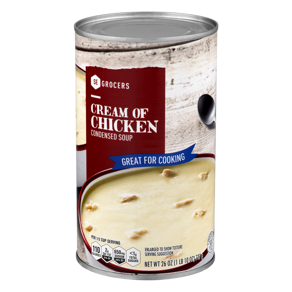 slide 1 of 1, SE Grocers Cream of Chicken Condensed Soup, 26 oz