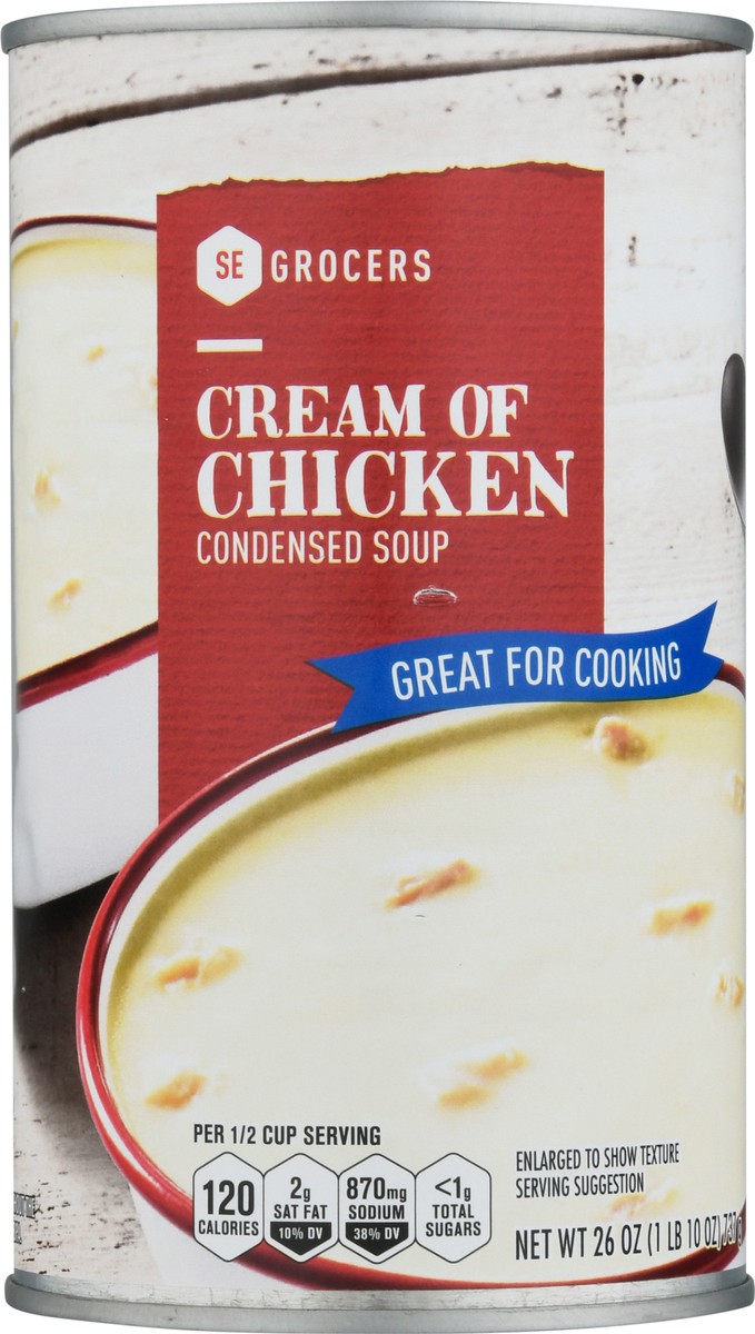 slide 1 of 13, SE Grocers Cream of Chicken Condensed Soup, 26 oz