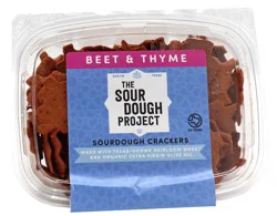 The Sourdough Project Beet & Thyme Sourdough Cracker