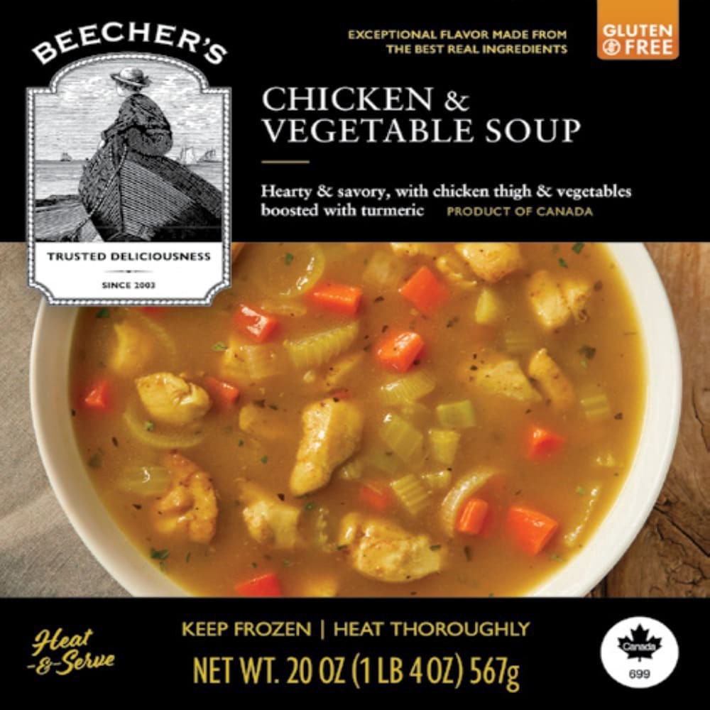 slide 1 of 1, Beecher's Chicken & Vegetable Gluten Free Soup, 20 oz