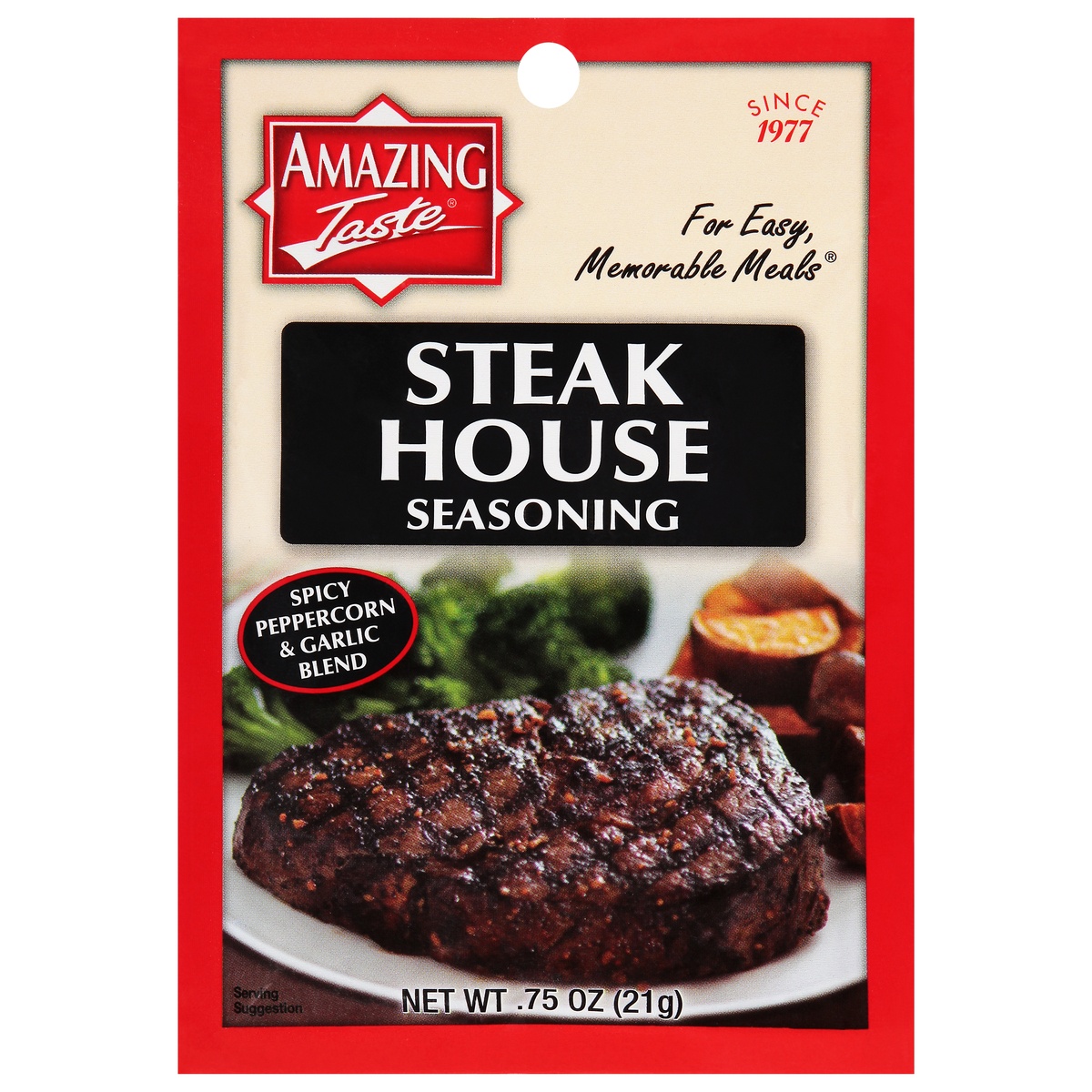 slide 1 of 1, Amazing Taste Steak House Seasoning, 0.75 oz