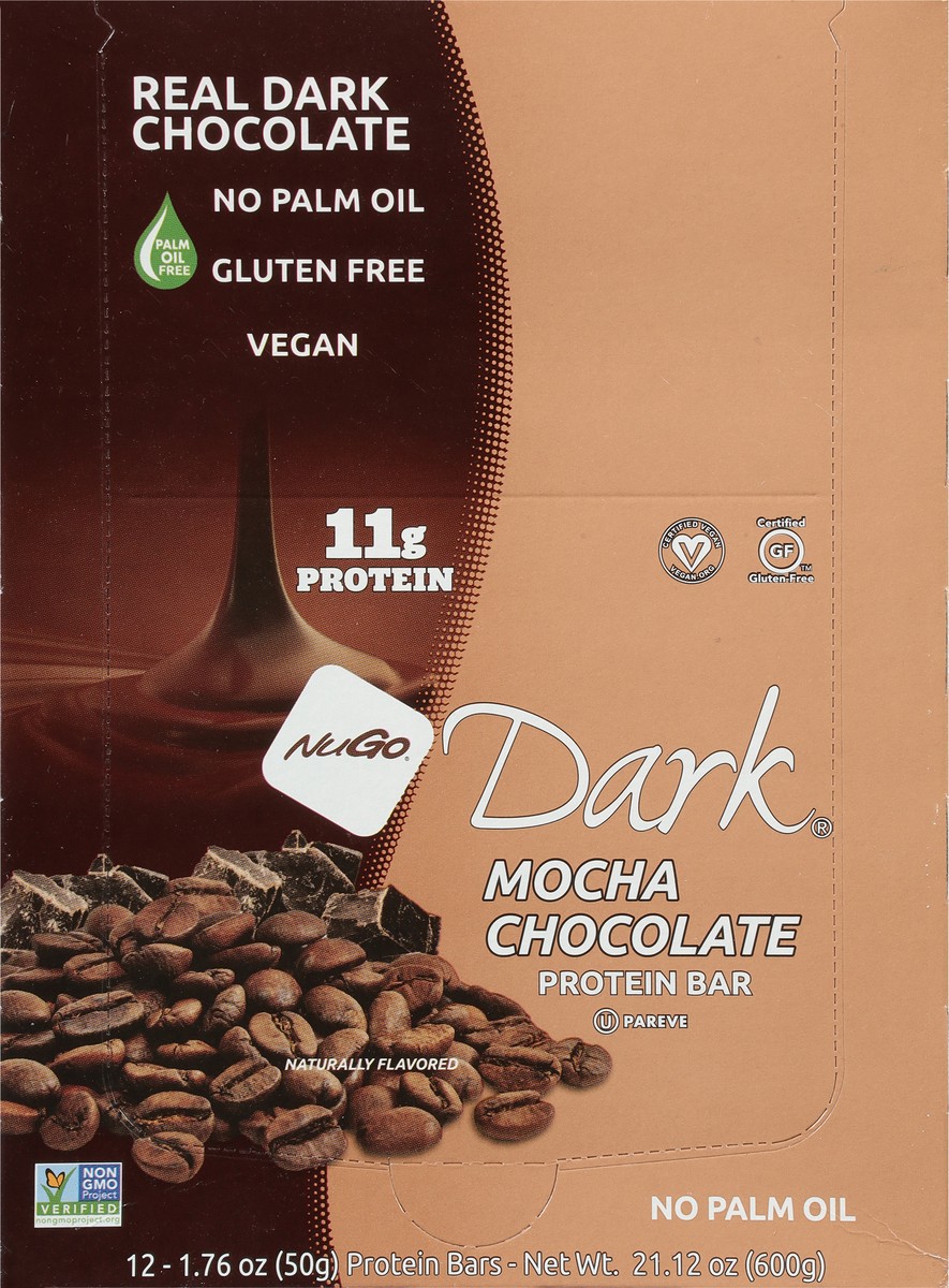slide 2 of 13, NuGo Dark Mocha Chocolate Protein Bar 12 - 1.76 oz Bars, 12 ct