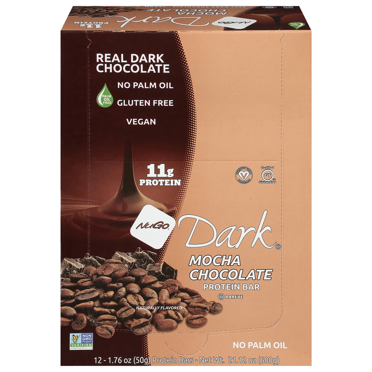 slide 1 of 13, NuGo Dark Mocha Chocolate Protein Bar 12 - 1.76 oz Bars, 12 ct