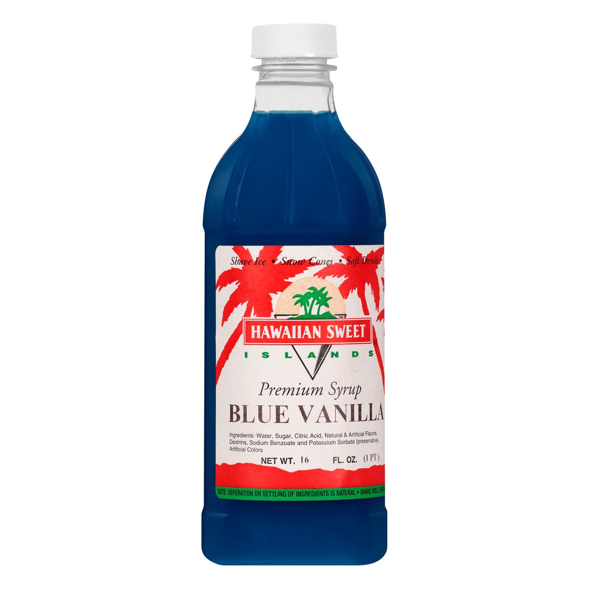 slide 2 of 10, Hawaiian Sweet Islands Premium Blue Vanilla Syrup, 