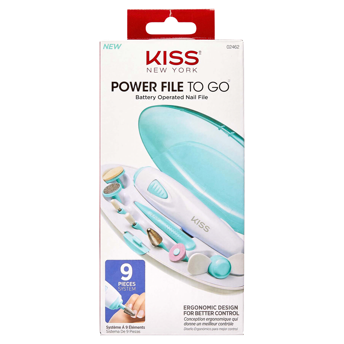 slide 1 of 9, Kiss New York Power Nail File To Go set, 1 ct