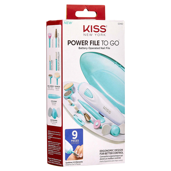 slide 5 of 9, Kiss New York Power Nail File To Go set, 1 ct