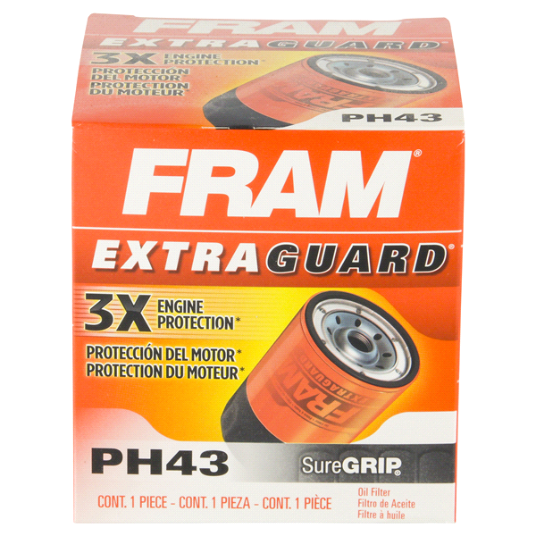 slide 1 of 6, Fram Extra Guard Oil Filter PH43, 1 ct