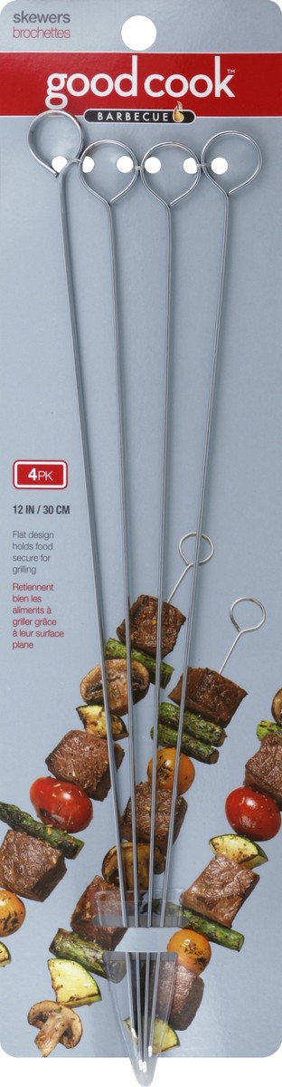 slide 2 of 2, Good Cook Metal Skewer, 10 in