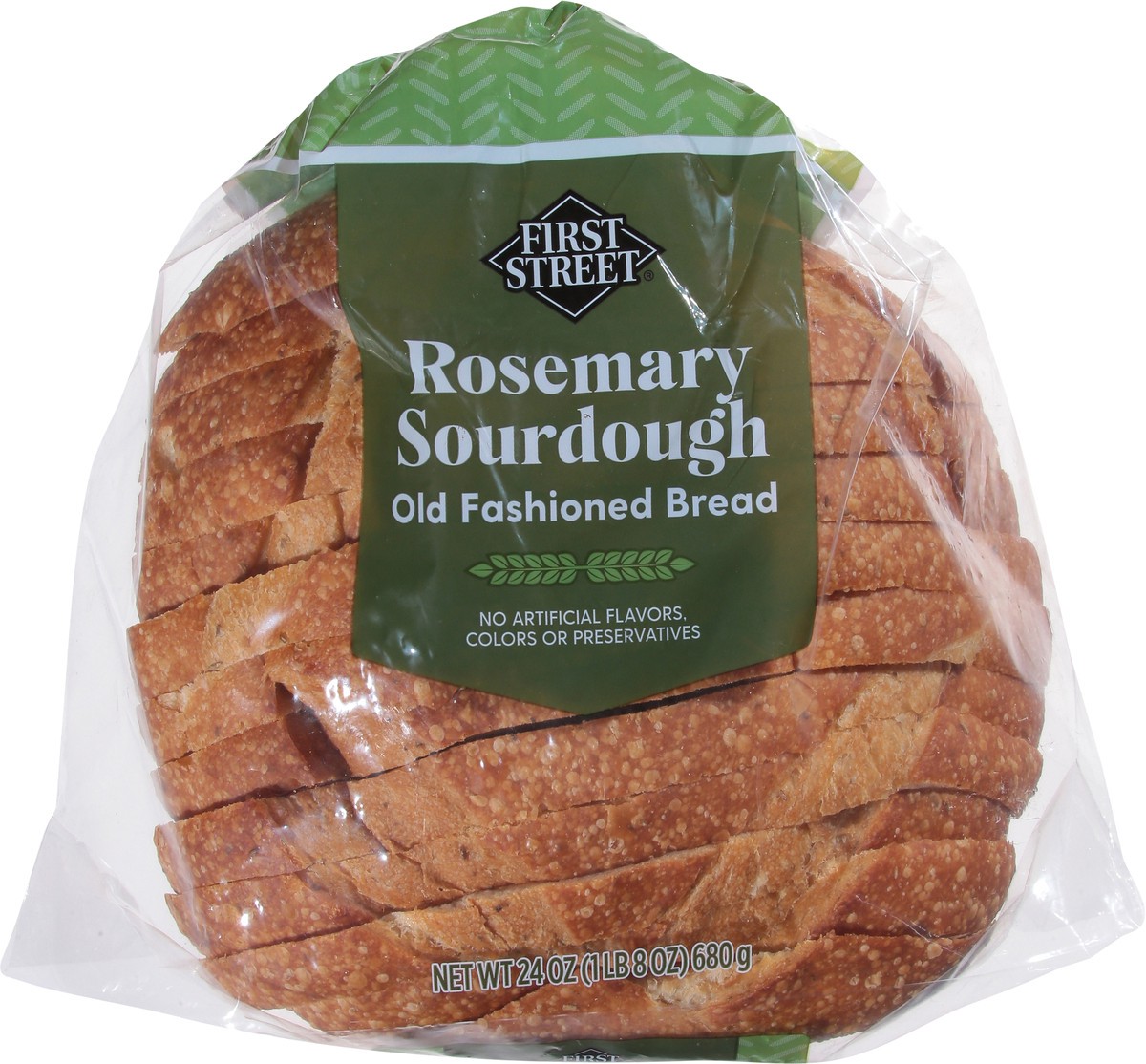 slide 4 of 13, Smart & Final First Street Sourdough With Rosemary, 24 oz