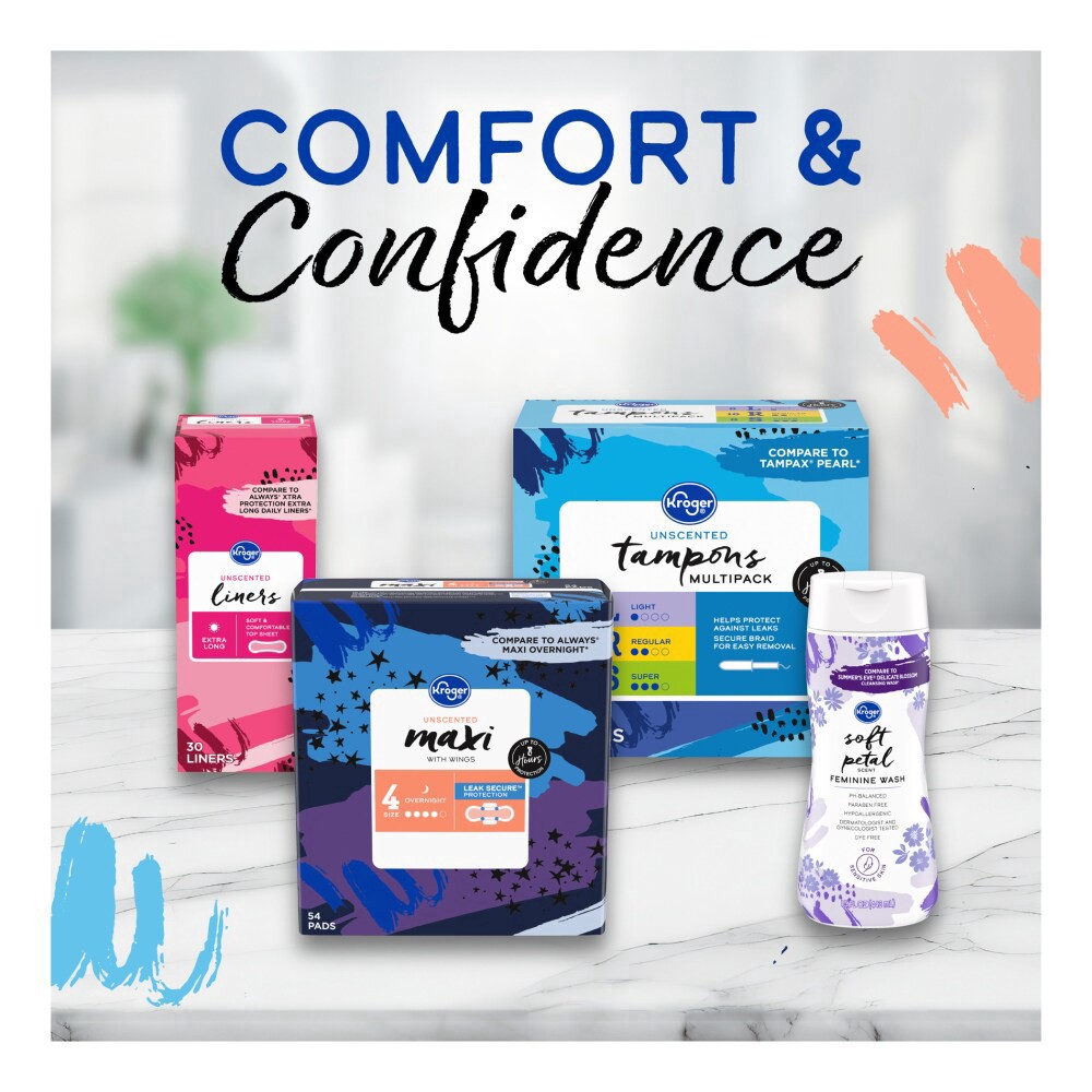 slide 2 of 5, Kroger Super Plus Unscented Tampons, 18 ct