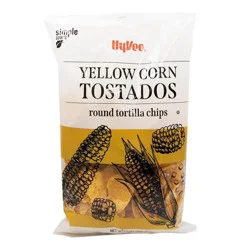 Hy-vee Yellow Corn Tostados Round Tortilla Chips