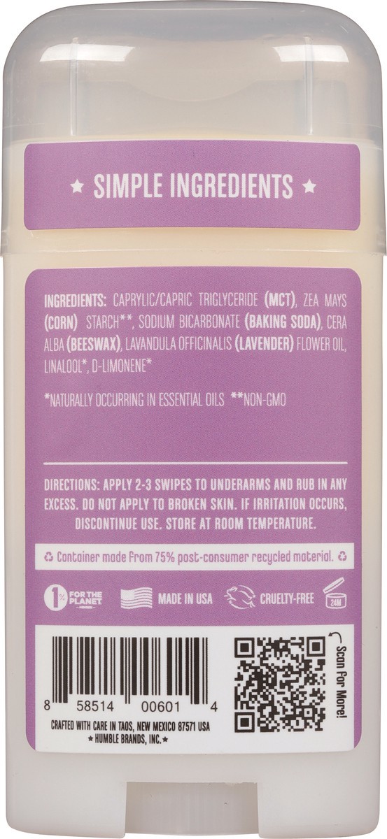 slide 6 of 9, Humble Nothing Bad Original Formula Mountain Lavender Deodorant 2.5 oz, 2.5 oz