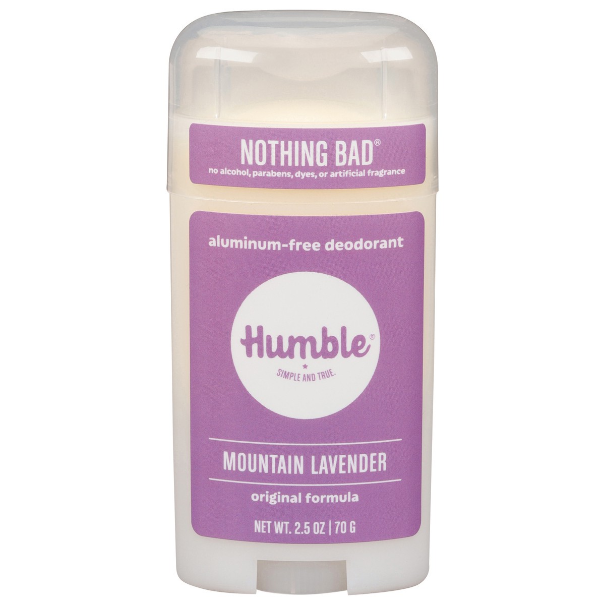 slide 1 of 9, Humble Nothing Bad Original Formula Mountain Lavender Deodorant 2.5 oz, 2.5 oz