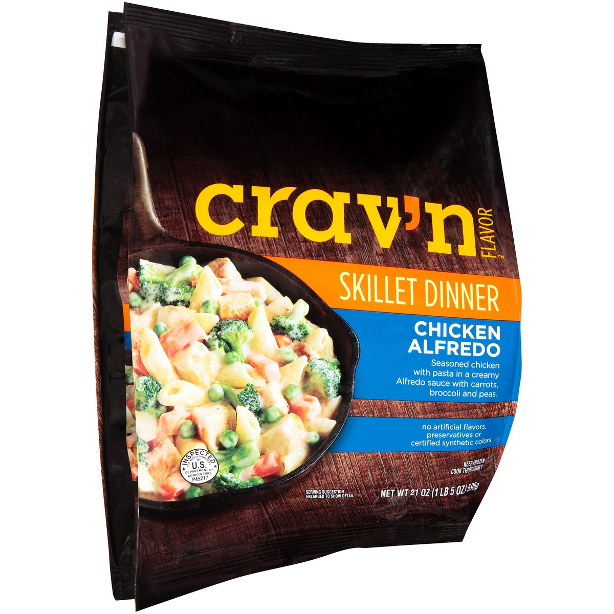 slide 2 of 14, Frozen Meal Skillet Chicken Alfredo, 1 ct