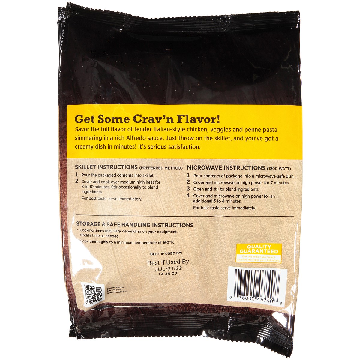 slide 11 of 14, Frozen Meal Skillet Chicken Alfredo, 1 ct