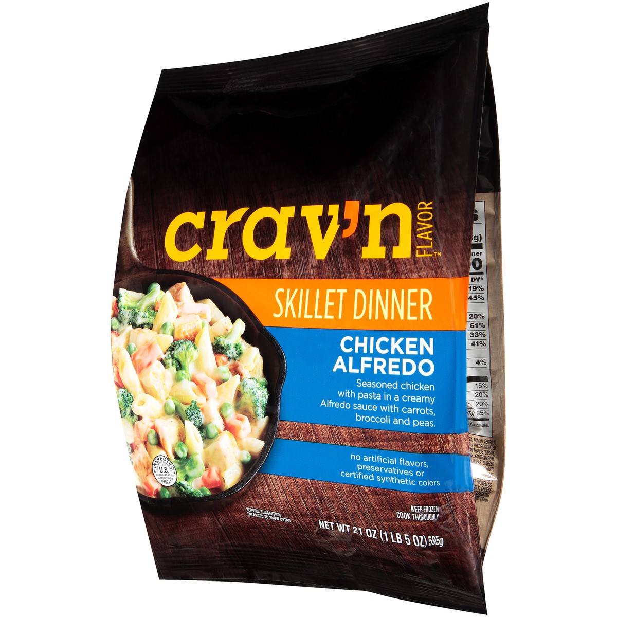 slide 9 of 14, Frozen Meal Skillet Chicken Alfredo, 1 ct