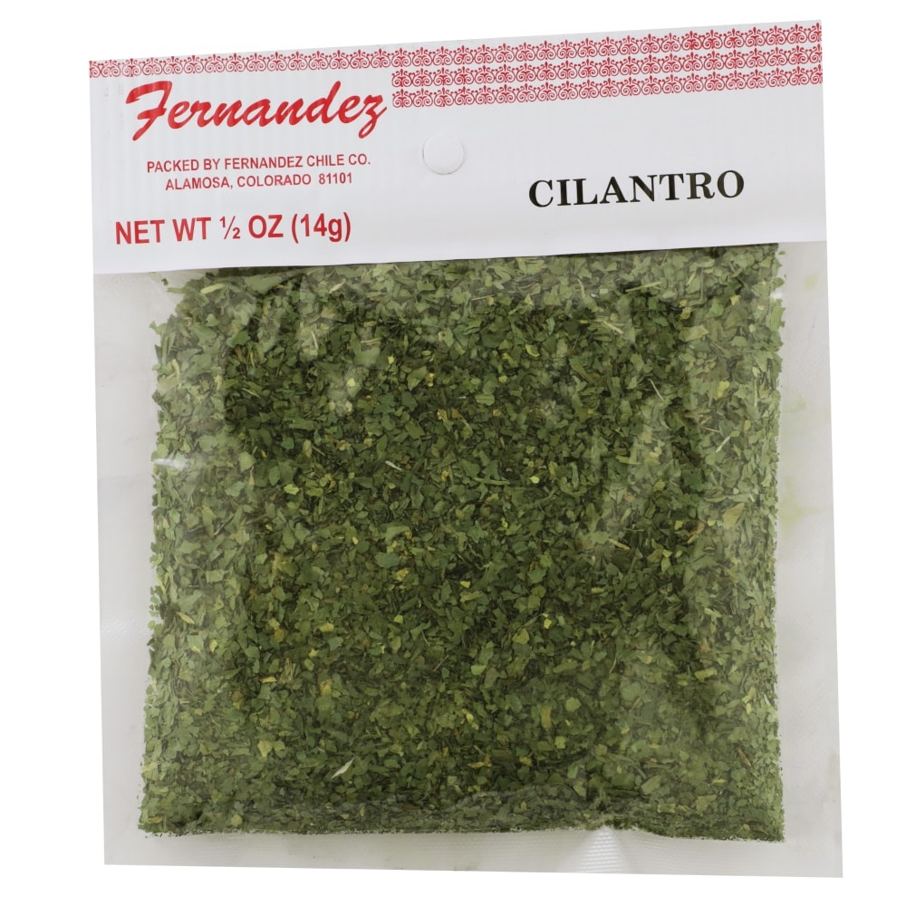 slide 1 of 1, Fernandez Dried Green Cilantro, 0.5 oz