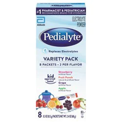 Pedialyte Variety Pack Electrolyte Powder Variety Pack 8 - 0.3 oz Packet