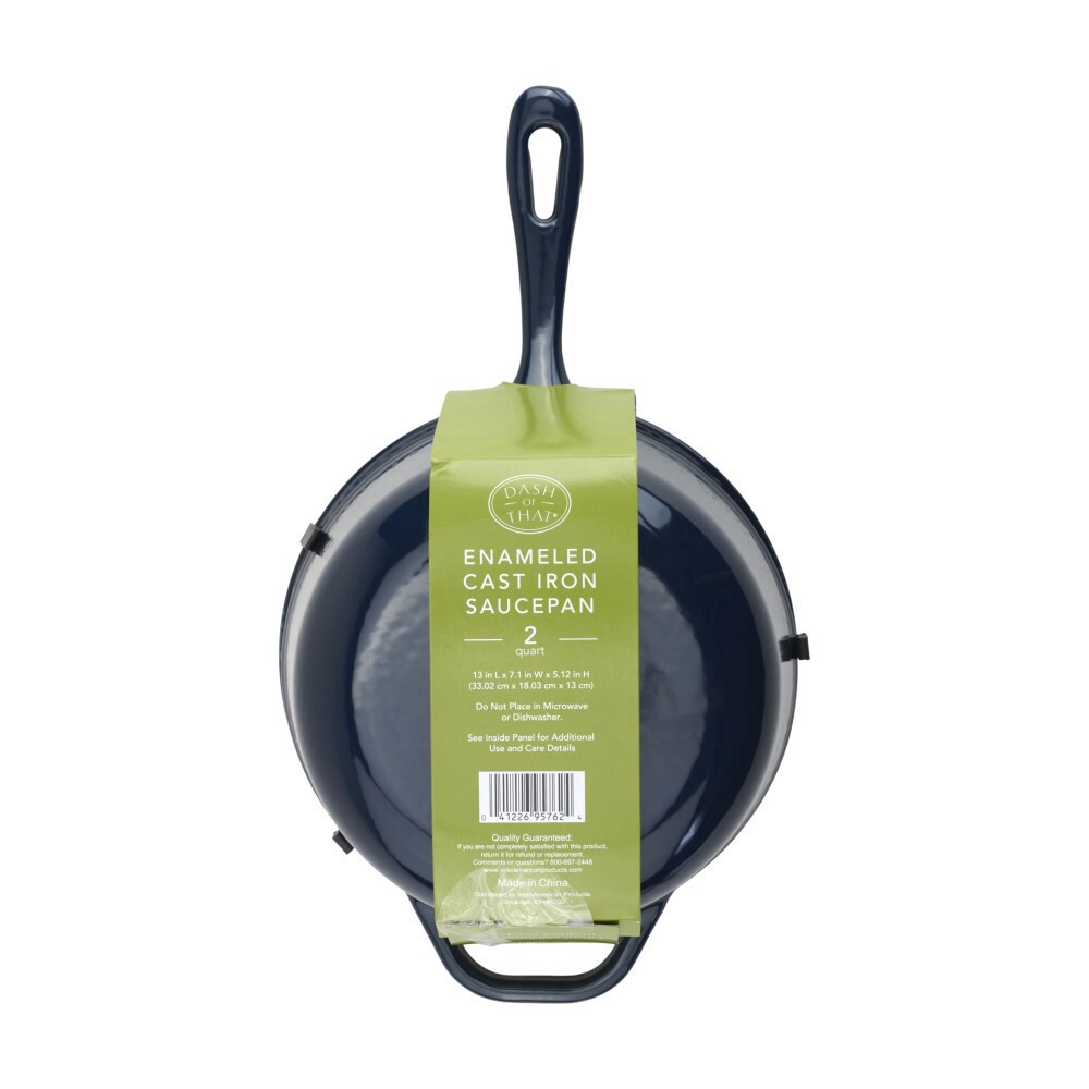 slide 3 of 4, Dash Of That Enameled Cast Iron Sauce Pan, 1 ct