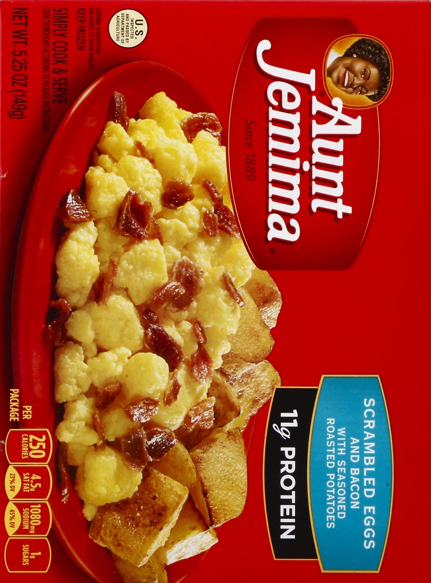 slide 5 of 5, Aunt Jemima Scrambled Eggs & Bacon, 5.25 oz