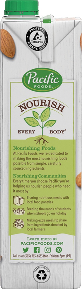slide 7 of 9, Pacific Foods Low Fat Organic Almond Beverage, 32 fl oz