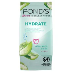 Pond's Vitamin micellar wipes hydrate aloe vera 25 Wipes