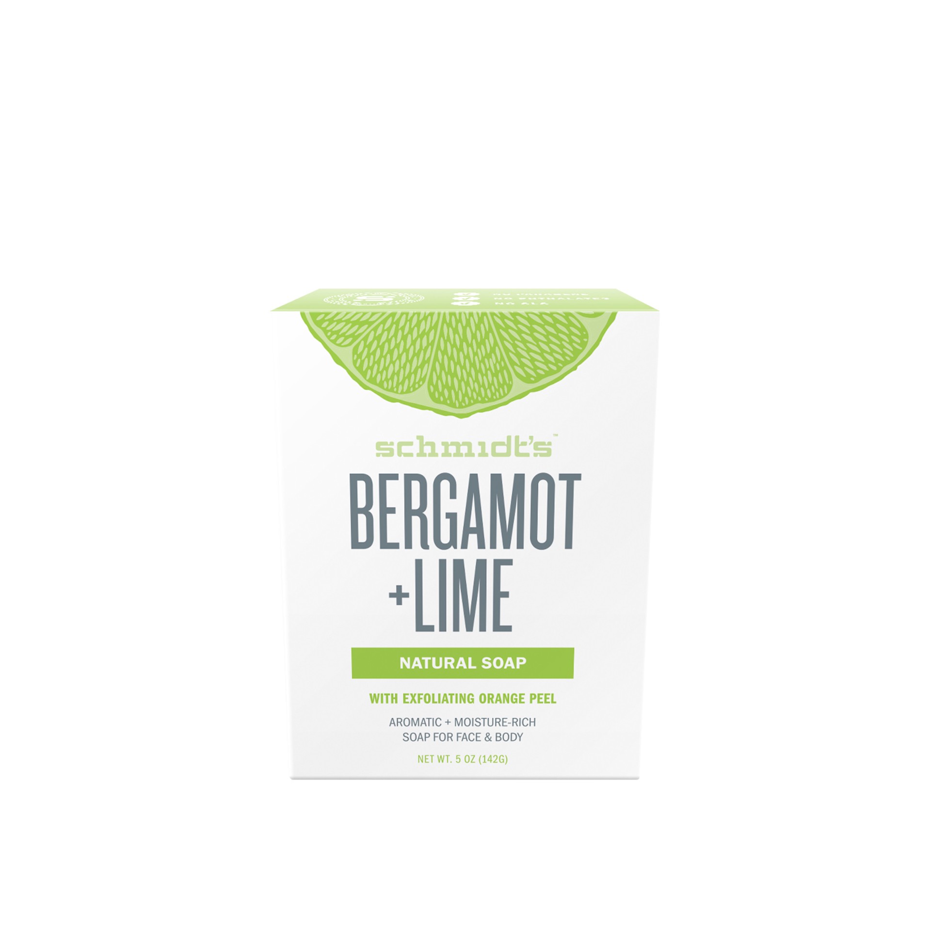 slide 1 of 5, Schmidt's Natural Bar Soap Bergamont + Lime,, 5 oz, 5 oz