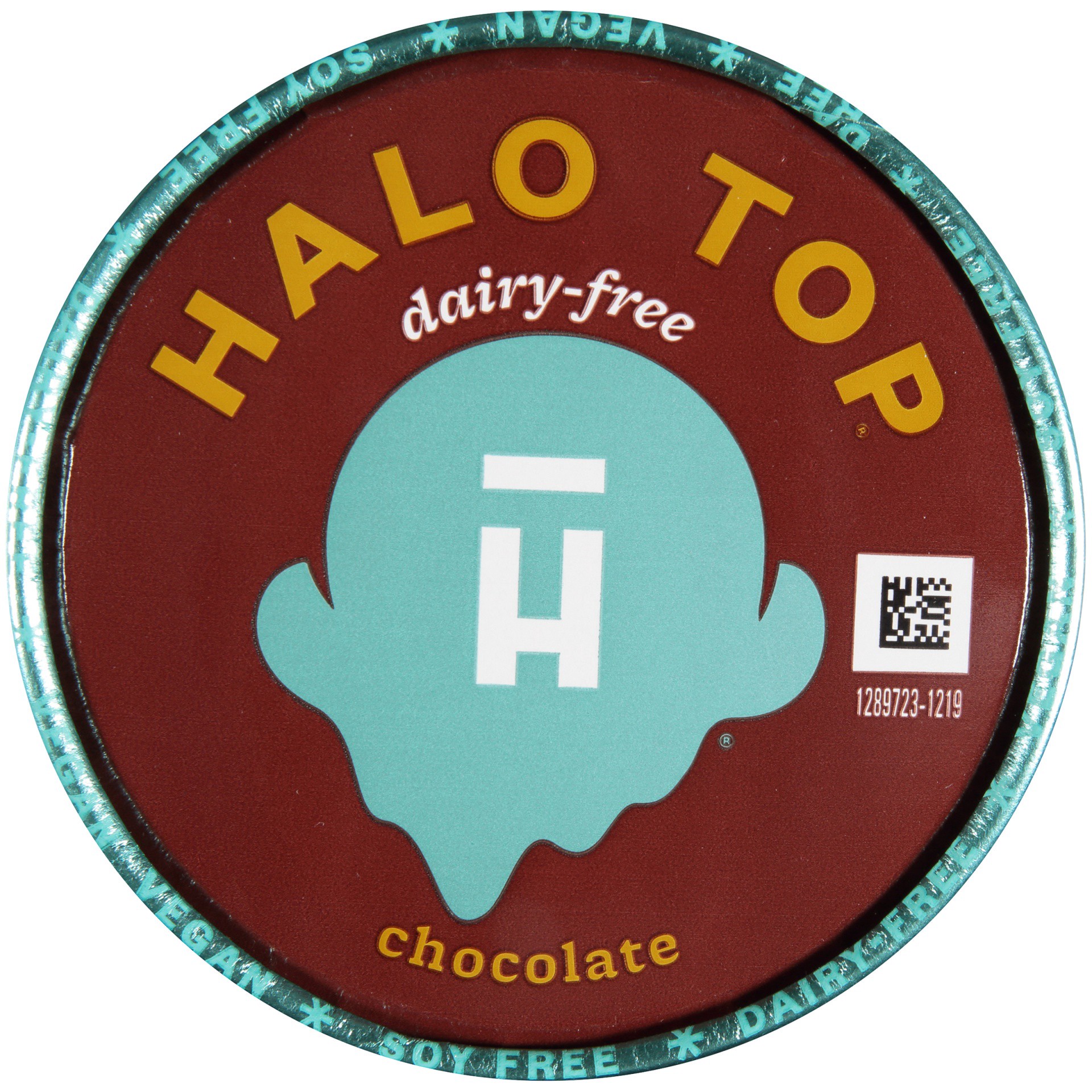 slide 7 of 7, Halo Top Creamery Halo Top Dairy Free Chocolate Ice Cream, 1 pint