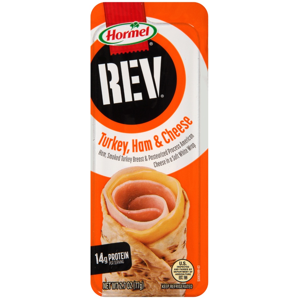 slide 1 of 1, Hormel Ham Turkey And Cheese REV Wrap, 2.7 oz