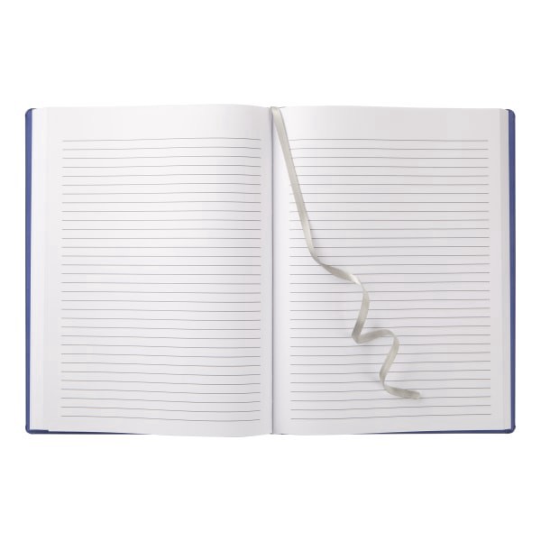 slide 2 of 2, Office Depot Brand Jumbo Journal, 8"" X 10-1/2"", College Ruled, 336 Pages (168 Sheets), Blue, 168 ct