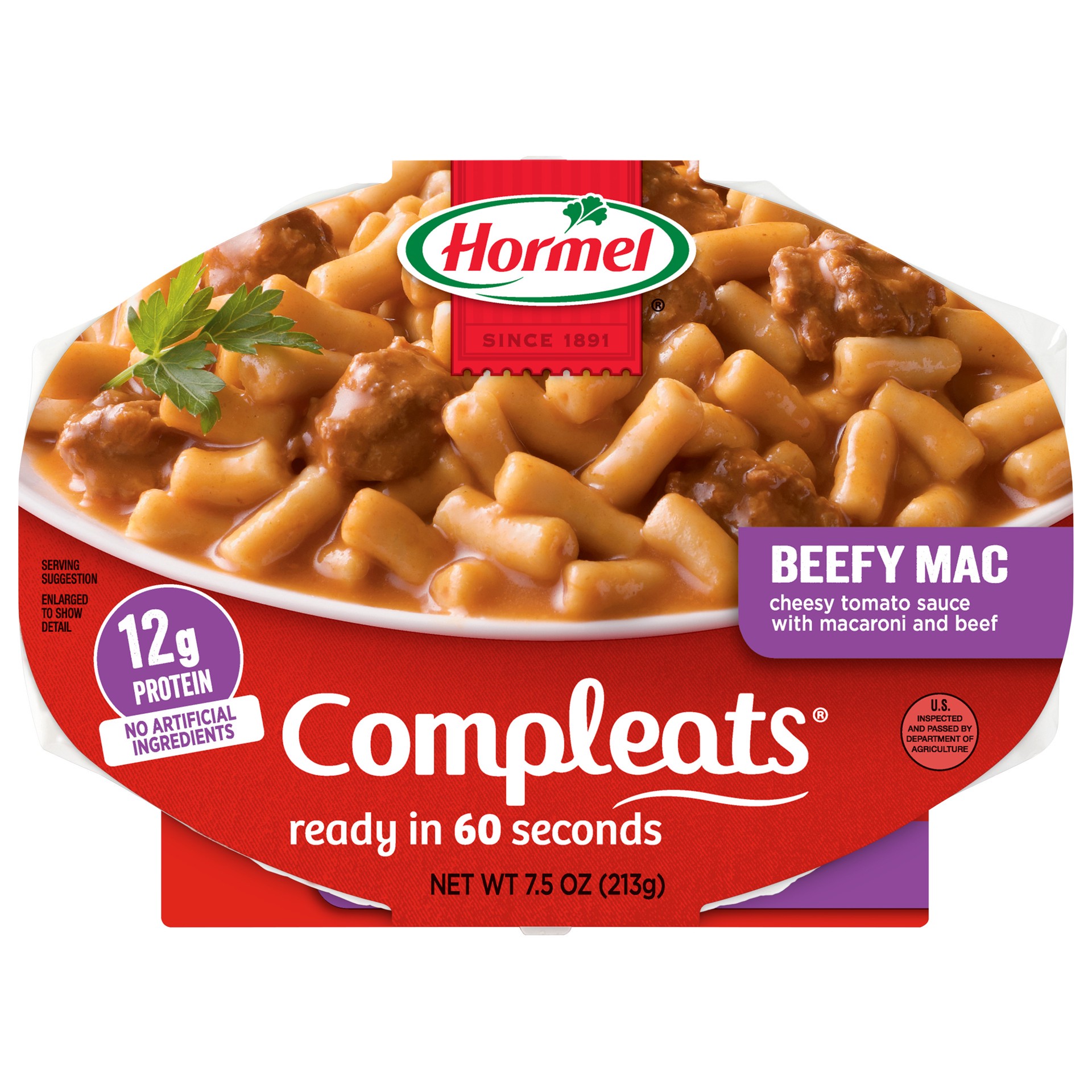 slide 1 of 6, Hormel COMPLEATS Beefy Mac, 7.5 oz