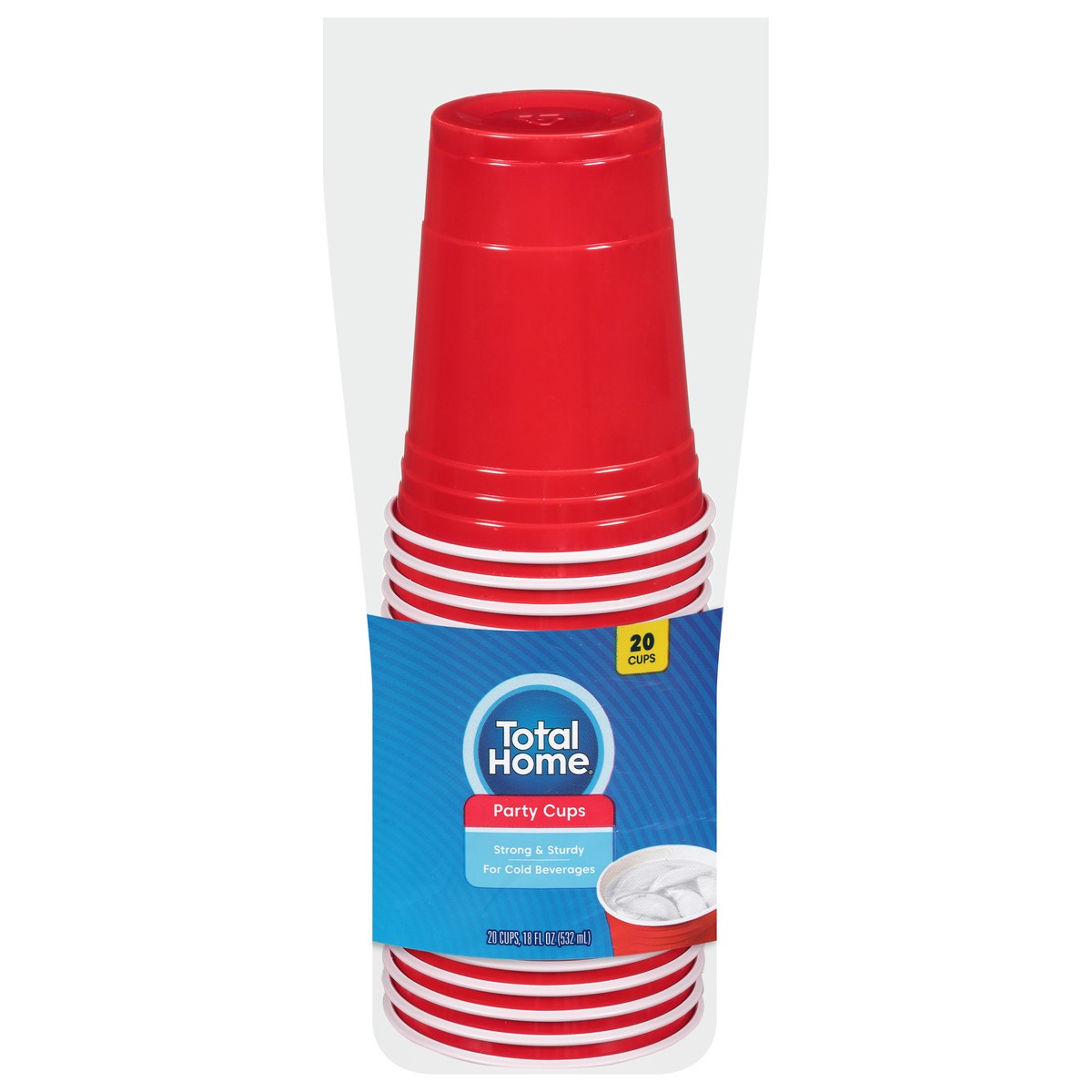 slide 8 of 13, Total Home Party Cups, 16 Oz, 20 Ct, 1 ct