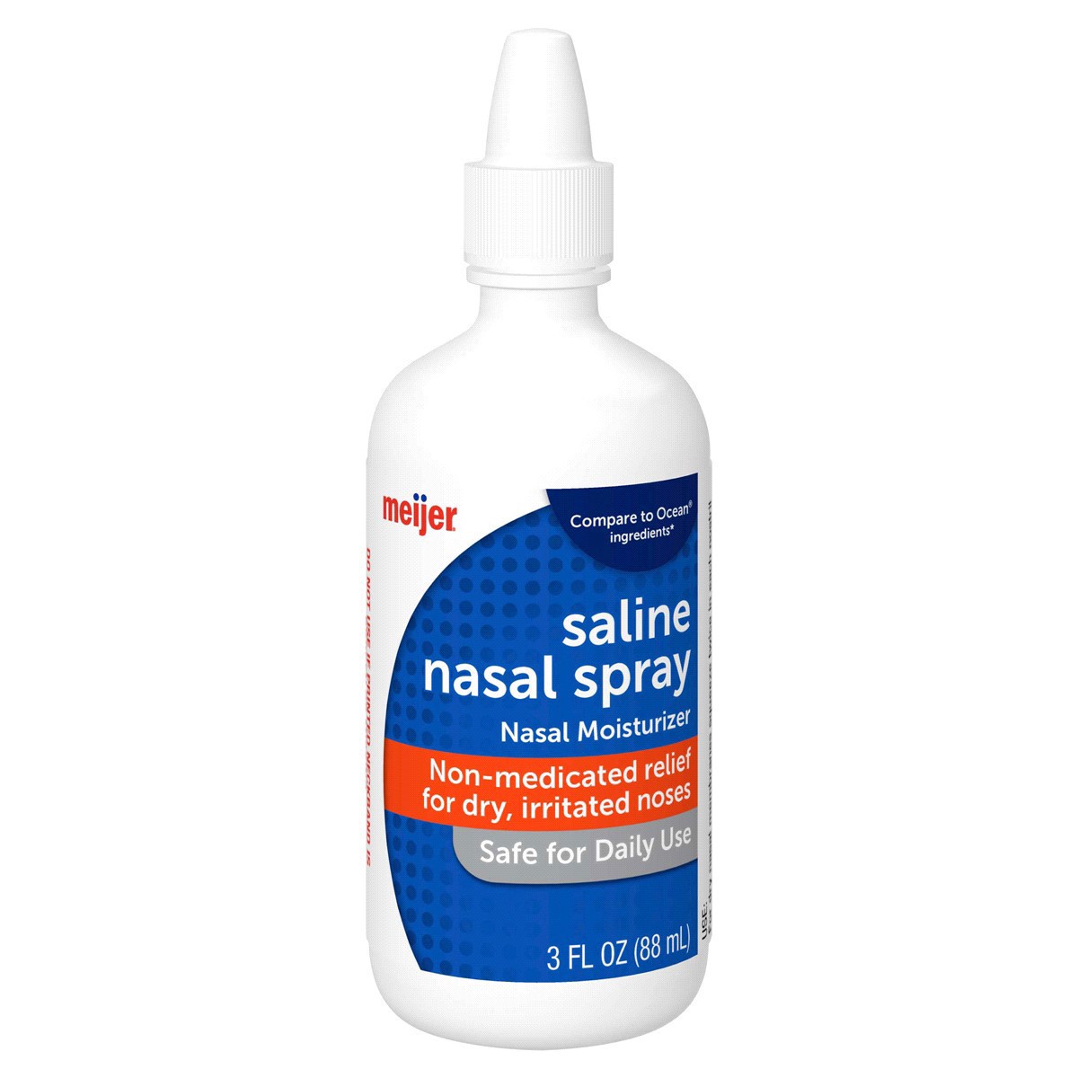 slide 1 of 25, Meijer Saline Nasal Spray, 3 oz