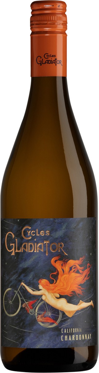 slide 4 of 5, Cycles Gladiator Chardonnay, 750 ml