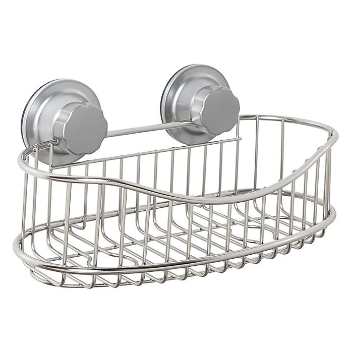 slide 1 of 4, ORG NeverRust Power Grip Pro Stainless Steel Shower Caddy, 1 ct