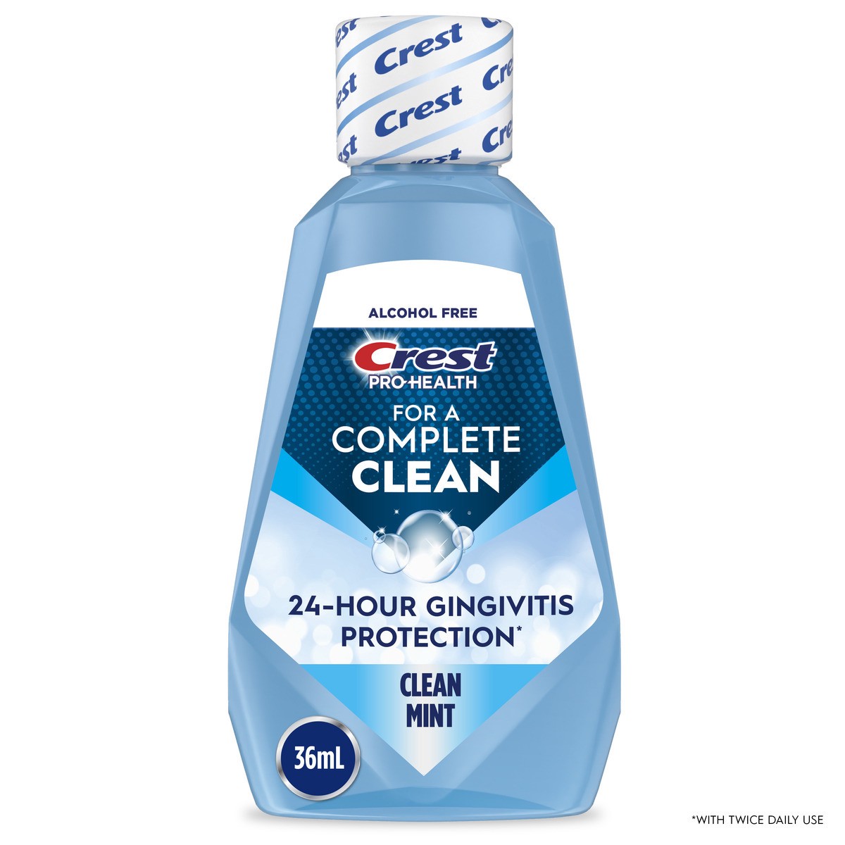slide 1 of 10, Crest Pro Health Multi Protection Clean Mint CPC (cetylpyridinium chloride) Antigingivitis/Antiplaque Oral Rinse, 36 mL (1.2 fl oz), 1.2 fl oz