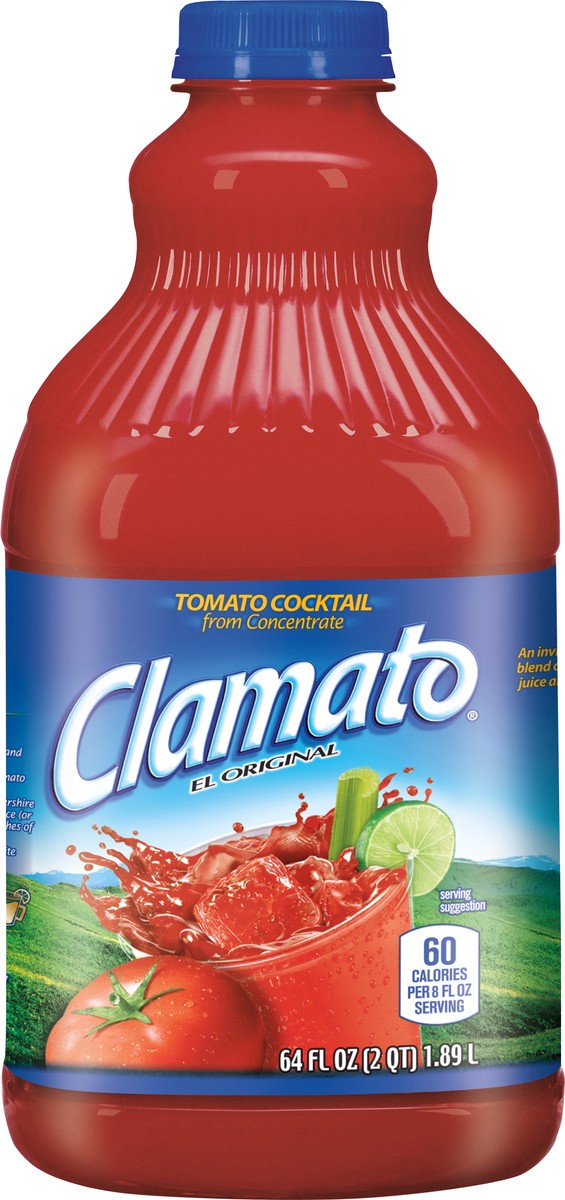slide 2 of 11, Clamato Tomato Cocktail 64 fl oz Bottle, 64 fl oz