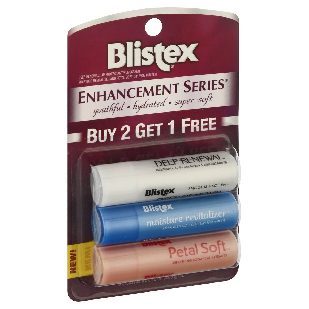 slide 2 of 9, Blistex Enhancement Series Lip Care 3 ea, 3 ct