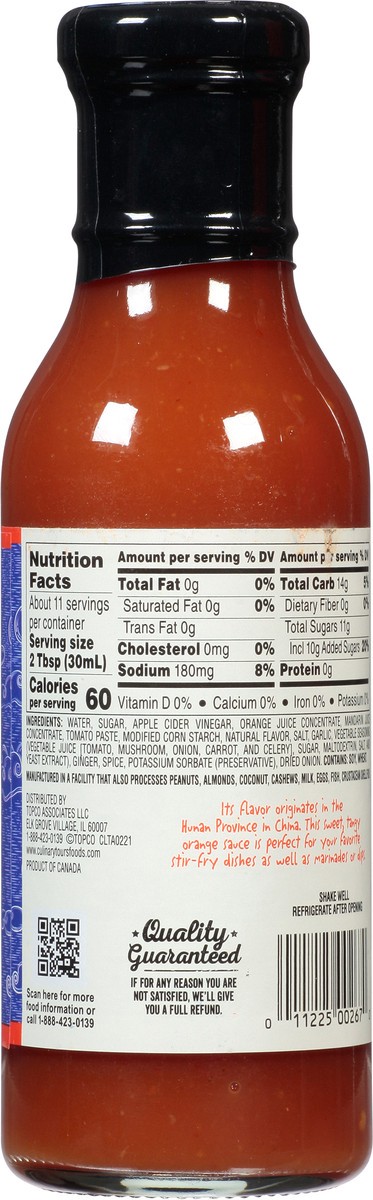 slide 9 of 15, Culinary Tours Orange Sauce 11.8 fl oz, 11.8 fl oz