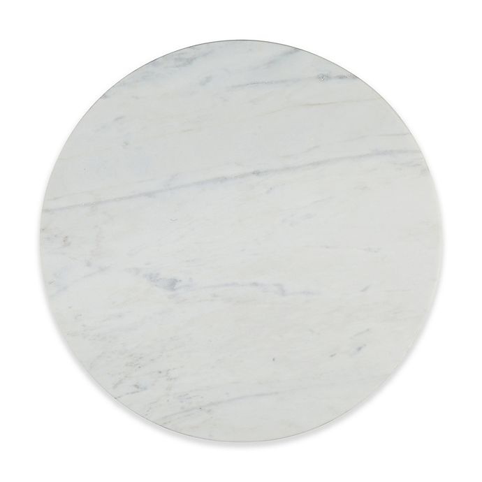 slide 1 of 2, Artisanal Kitchen Supply Straight Edge Marble Lazy Susan, 1 ct