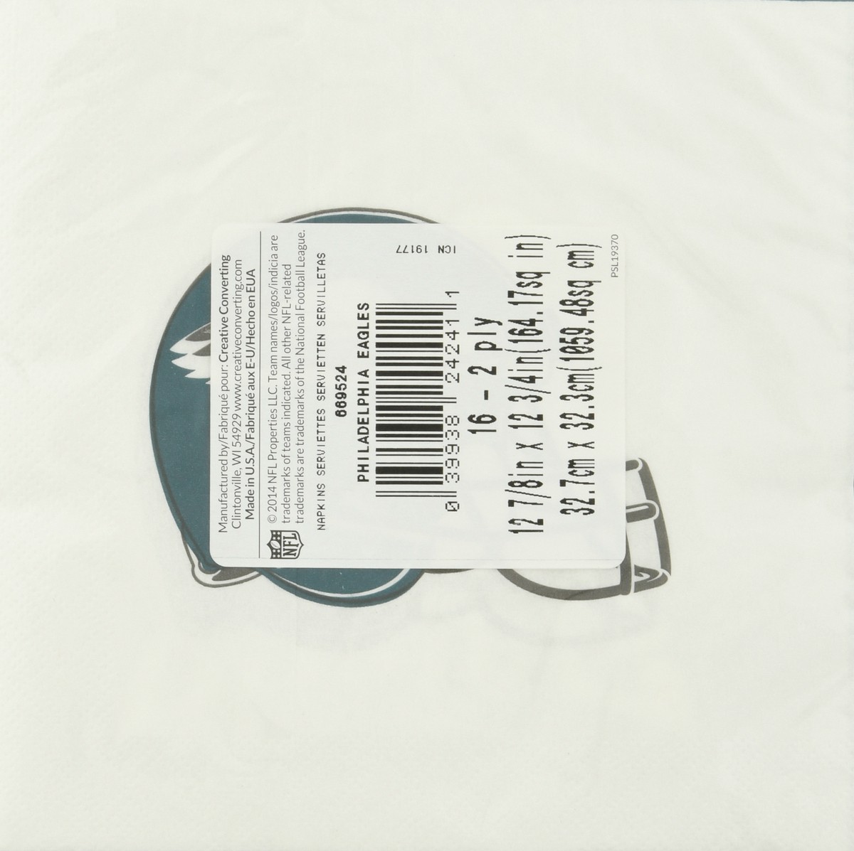 slide 6 of 11, NFL 2-Ply Philadelphia Eagles Napkins 16 ea, 16 ct