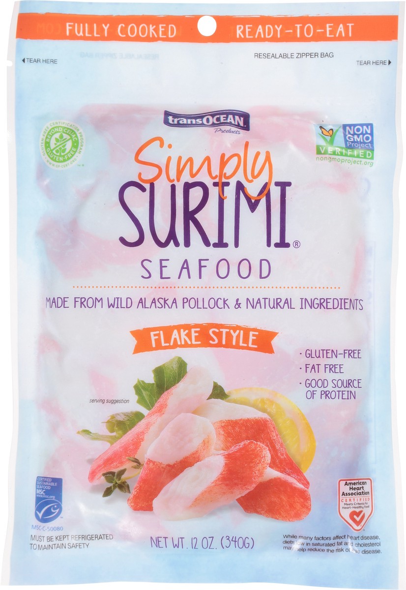 slide 4 of 9, Simply Surimi Seafood Flake Style, 12 oz