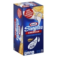 slide 1 of 1, Kraft Singles Cheese Product Pasteurized Prepared American, 72 ct